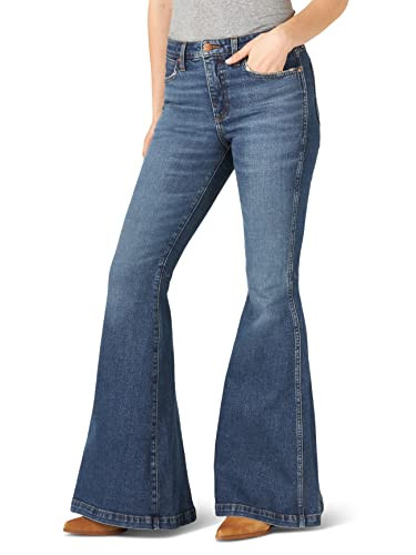 Wrangler Womens Retro High Rise Trumpet Flare Jean, Paige, 30-34 US | Amazon (US)