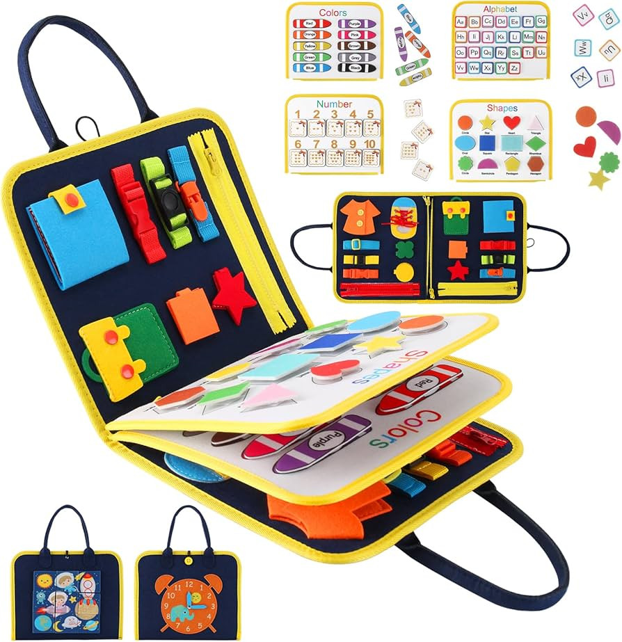 Arthopt Busy Book for Toddlers 2-4, Montessori Toys for 1 2 3 4 Year Old, Baby Quiet Book Prescho... | Amazon (US)