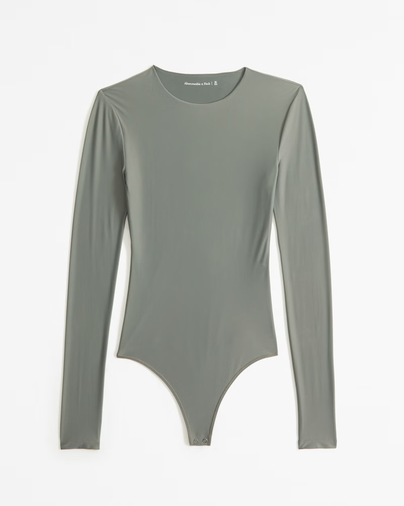 Women's Soft Matte Seamless Long-Sleeve Crew Bodysuit | Women's New Arrivals | Abercrombie.com | Abercrombie & Fitch (US)