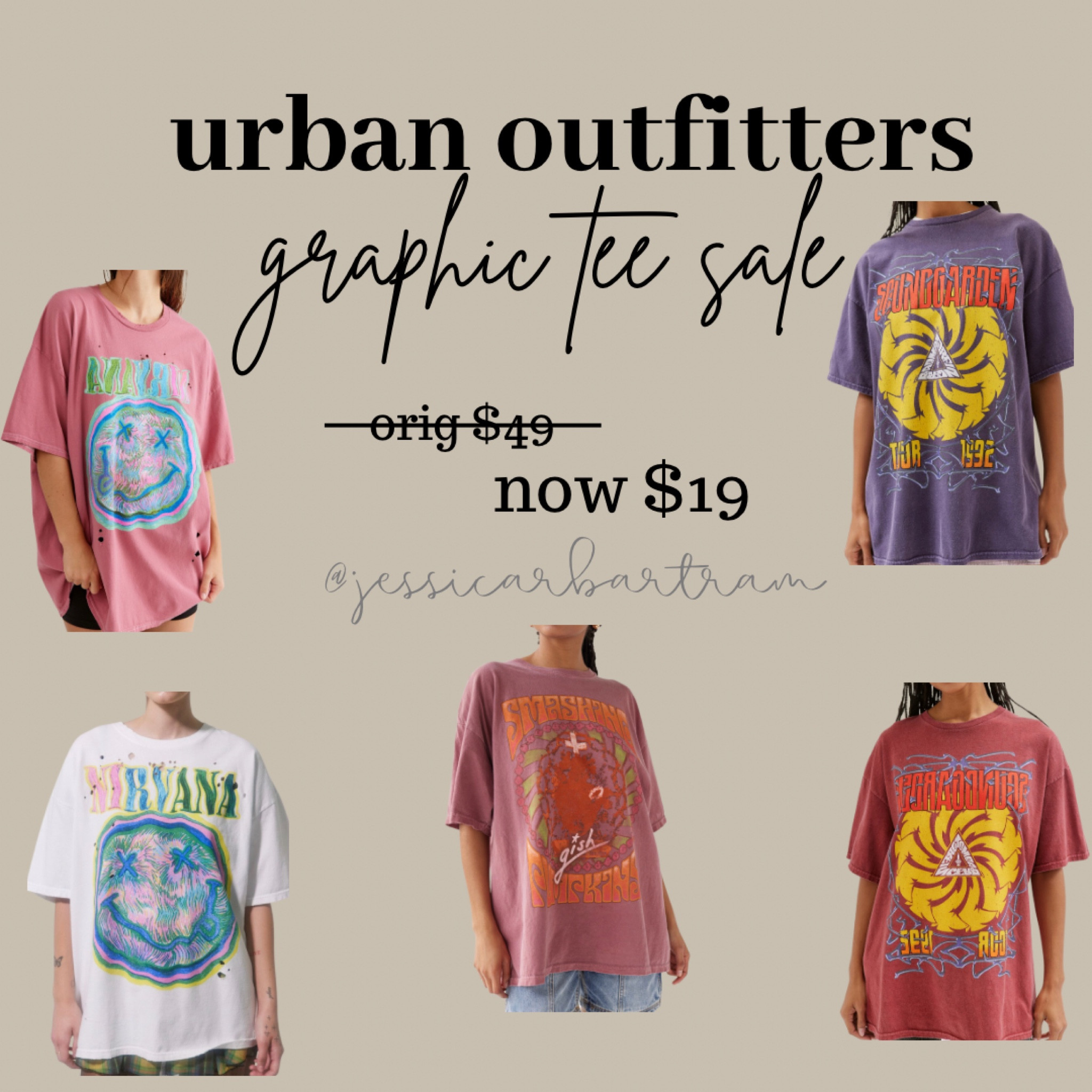 Huge $19 graphic tee sale at #urbanoutfitters 🎉🎉
#graphictee #oversizebandtee

#LTKsalealert #LTKSale #LTKunder50