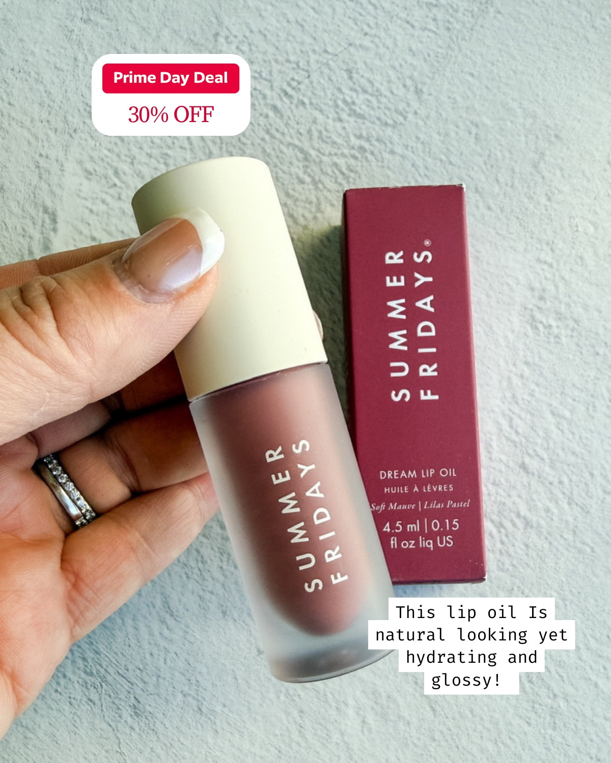 This Summer Fridays Dream Lip Oil in Soft Mauve is natural-looking yet hydrating and glossy — it's the perfect "your lips but better" shade I reach for daily. On Prime Day deal for 30% off! 

 #primedaydeal #amazonprimeday #summersale #dealalert #primedaybeauty #LTKselfcare #LTKSaleAlert #LTKBeauty