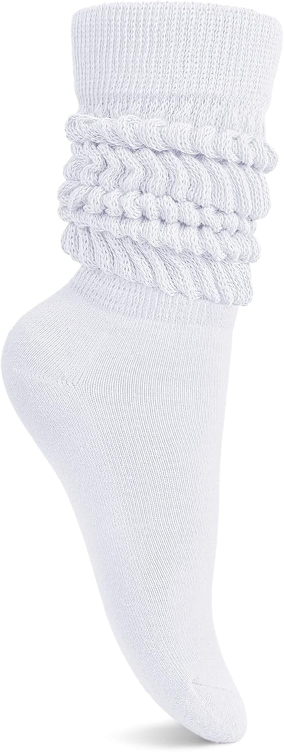 HASMES Slouch Socks Women,Scrunch Socks,Knee High Slouchy Socks for Women | Amazon (US)