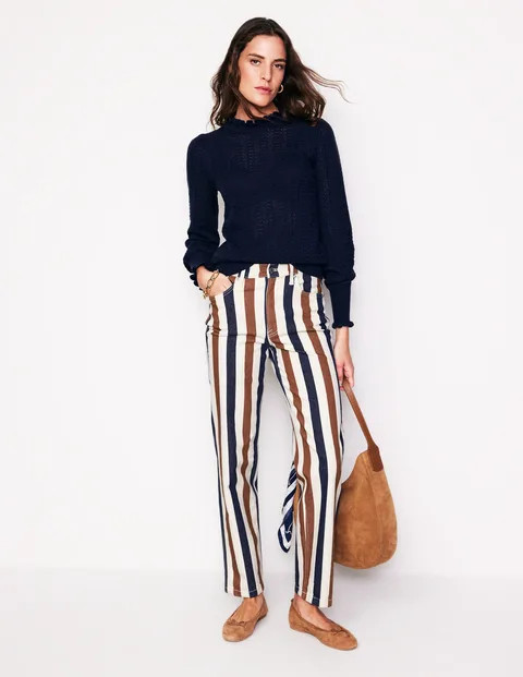 Striped Jeans - Tan Stripe | Boden US | Boden (US)
