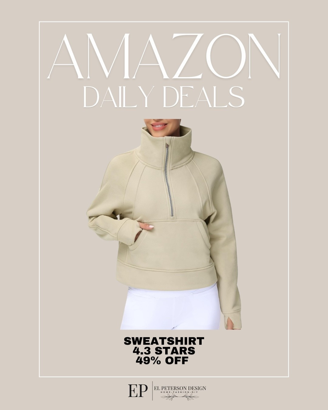 Amazon Daily Deals
Sweatshirt 

#LTKSaleAlert