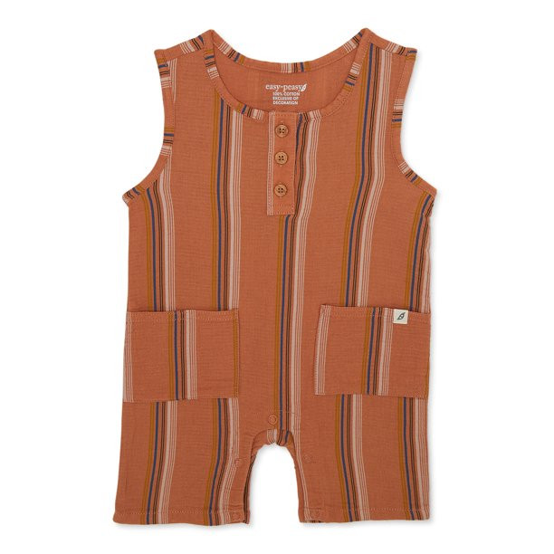 easy-peasy Baby Boys Tank Romper, Sizes 0-24 Months | Walmart (US)
