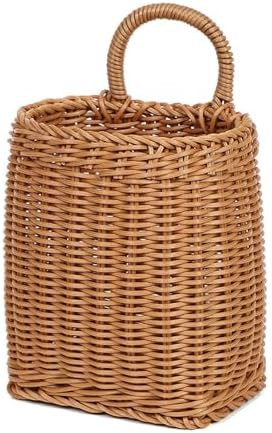 Hanging Wall Basket Woven Front Door Basket, Decorative Door Baskets for Flowers Plants, Hanging ... | Amazon (US)
