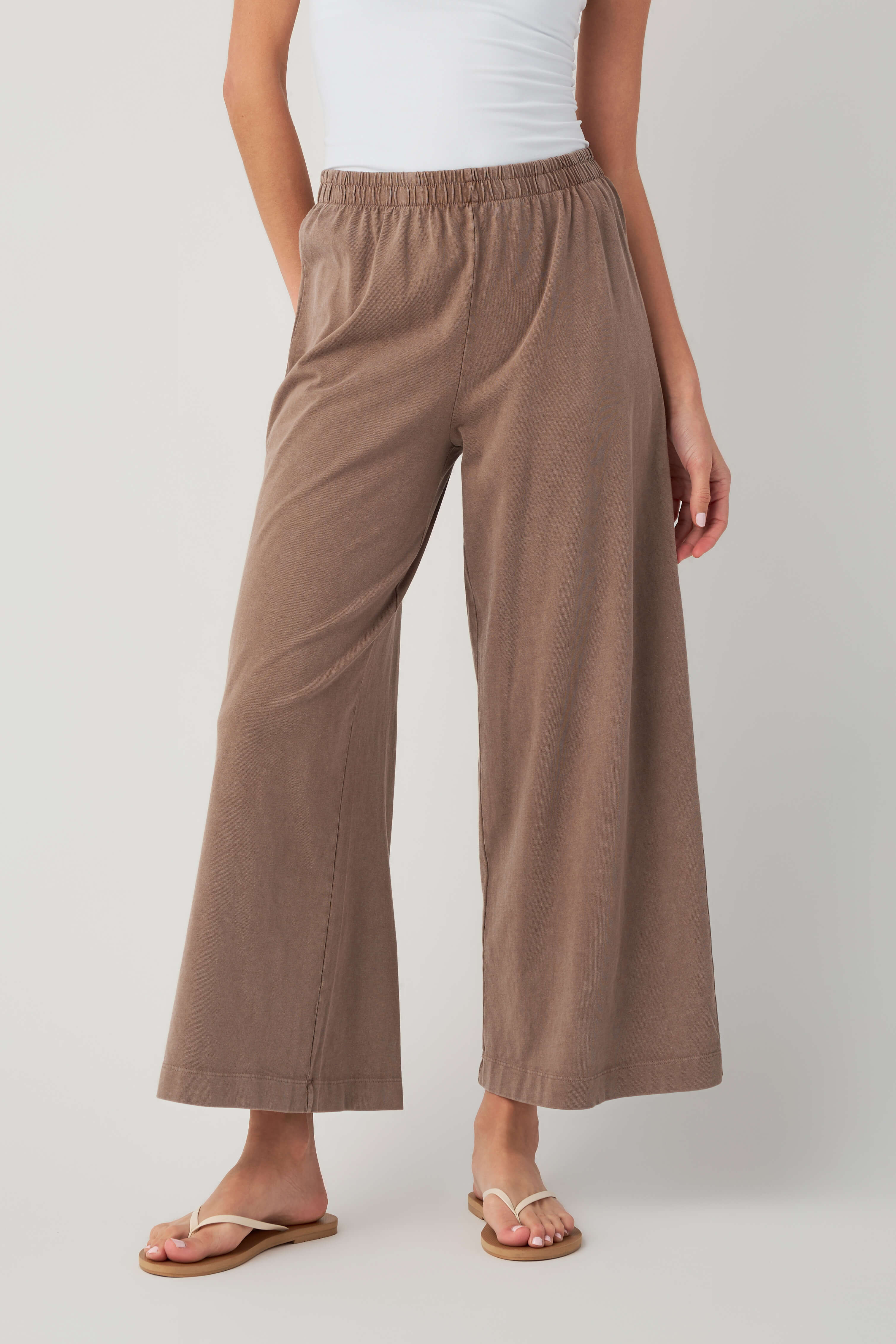 Z Supply Scout Jersey Crop Flare Pant | Social Threads