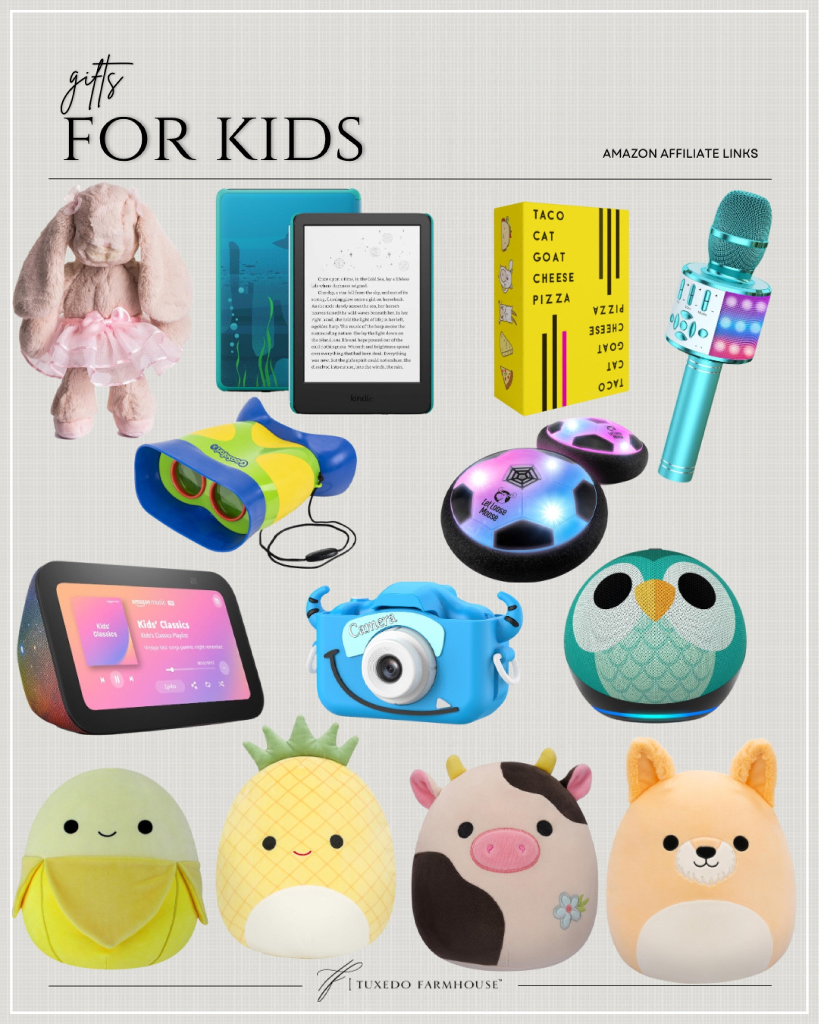 Amazon Gifts for Kids

Holiday gifts that the littles in your life are sure to love!

Seasonal, gifts, toys, games, entertainment, kids, children, stuffies, gadgets, tech, pillows

#LTKSeasonal #LTKHoliday #LTKGiftGuide