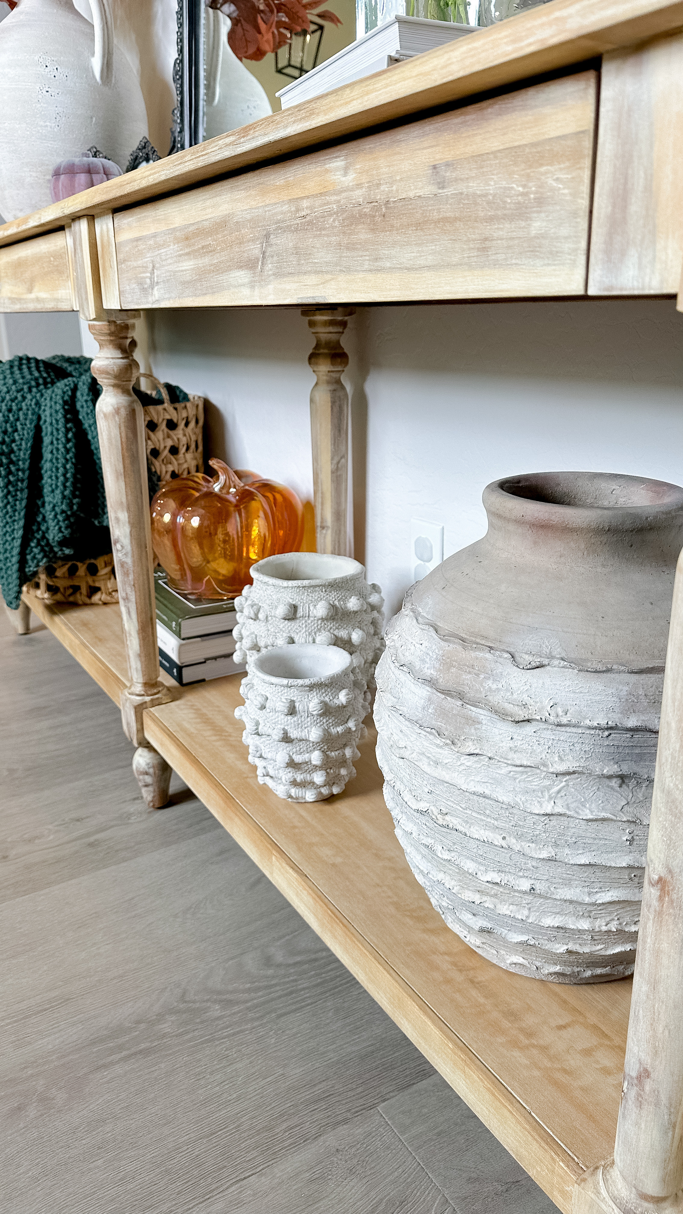 Gave our large console table a fall makeover! 🍁🍂 Loved layering in warm textures and seasonal pieces — and just spotted that this table is on sale now! Perfect time to add a little extra charm to your space. 

.
.
.

.

#falldecor #homeinspo #cozyhome 
.
.


Home Sweet Home | Fall Styling | DIY Home Decor | DIY Home Hacks | Girly | DIY Crafts | Home Crafts | Fall Inspo | Easy DIY | DIY Tutorial | Home Decor Ideas | Autumn Decor | Fall Decor | New Home | Homeowner Era | Mom Life | Motherhood Unplugged | Real Motherhood | Fall Aesthetic | Console Table | Everett Console Table | Console Table Decor | Console Table Styling | Fall Console Table | Fall Console | Fall Console Refresh | LTK Home |

#LTKStyleTip #LTKHome #LTKSeasonal