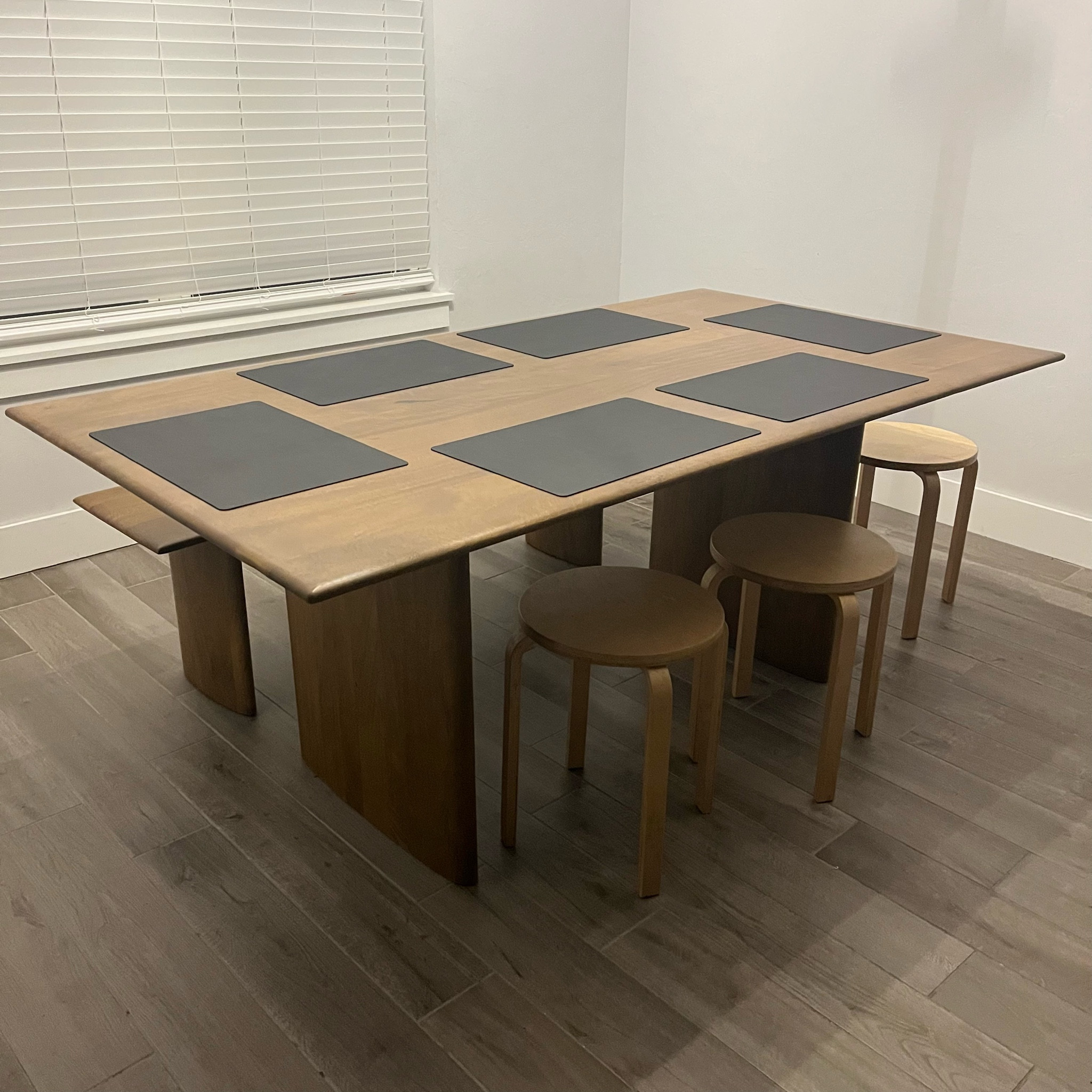 Slowly furnishing our home and this is the dining table and bench we went with! Next to decide on are the chairs! 

#LTKHome #LTKSaleAlert