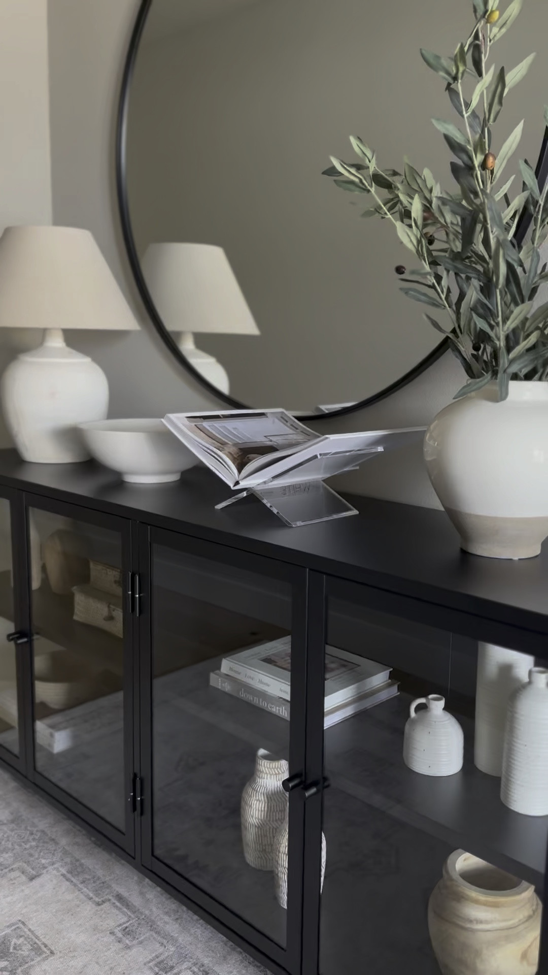 Entryway decor, entryway styling, entryway table, foyer table, foyer ideas, entryway cabinets, vases and stems, lamps, home decor, shelf decor, decor books, bowls, round mirror, mirrors

#LTKstyletip #LTKhome