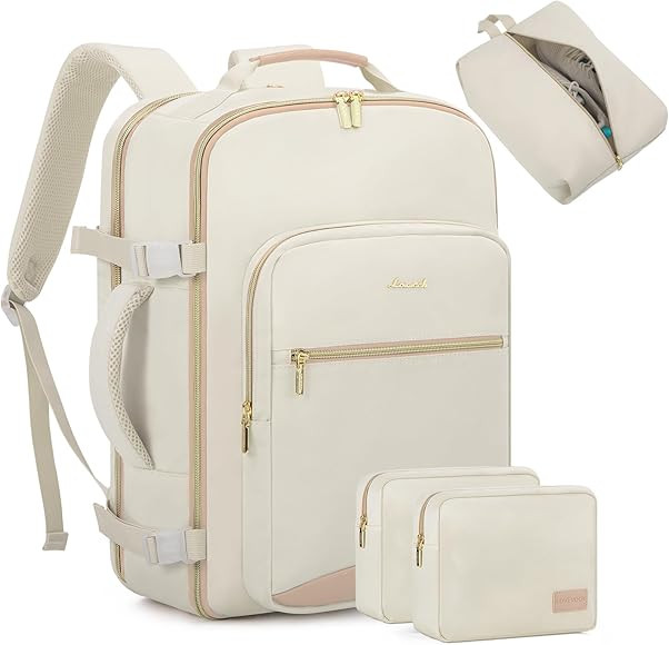 LOVEVOOK Travel Backpack for Women Men as Personal Item Flight Approved, 40L Luggage Carry On Bac... | Amazon (US)