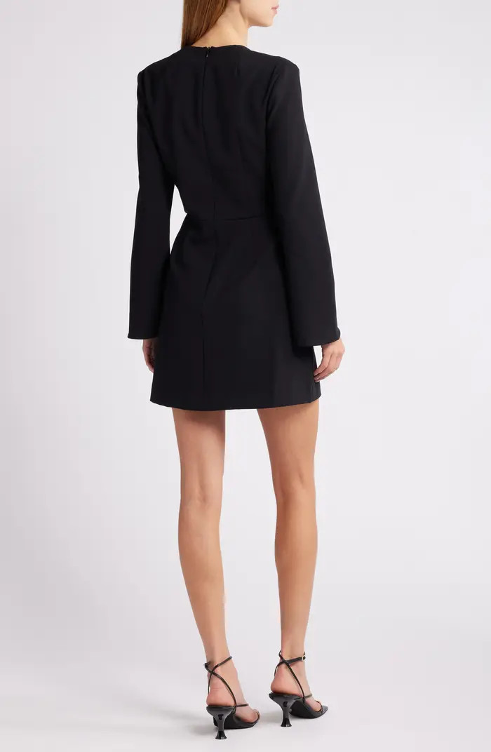 French Connection Whisper Long Sleeve Minidress | Nordstrom | Nordstrom