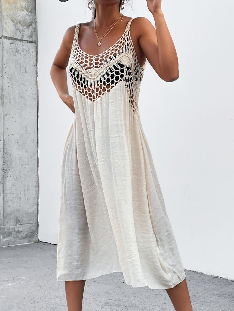 Plain Crochet Cover Up | SHEIN