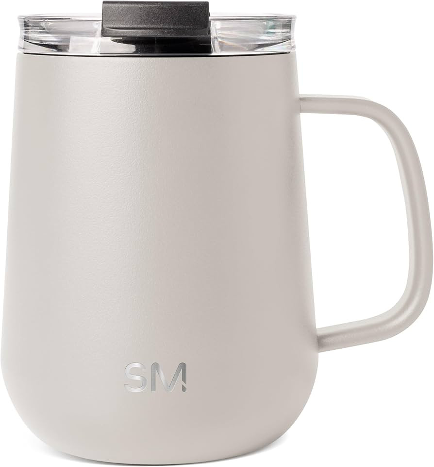 Simple Modern Travel Coffee Mug with Lid and Handle | Reusable Insulated Stainless Steel Coffee T... | Amazon (US)