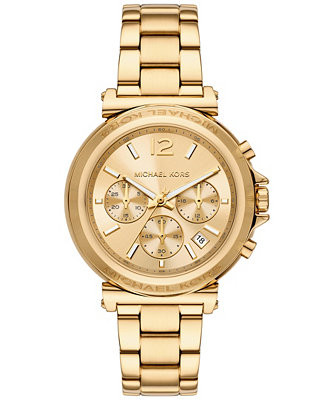 Women's Maren Chronograph Gold-Tone Stainless Steel Watch 40mm | Macy's