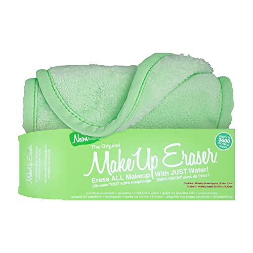 MakeUp Eraser, Erase All Makeup With Just Water, Including Waterproof Mascara, Eyeliner, Foundation, Lipstick and More (Neon Green) | Amazon (US)
