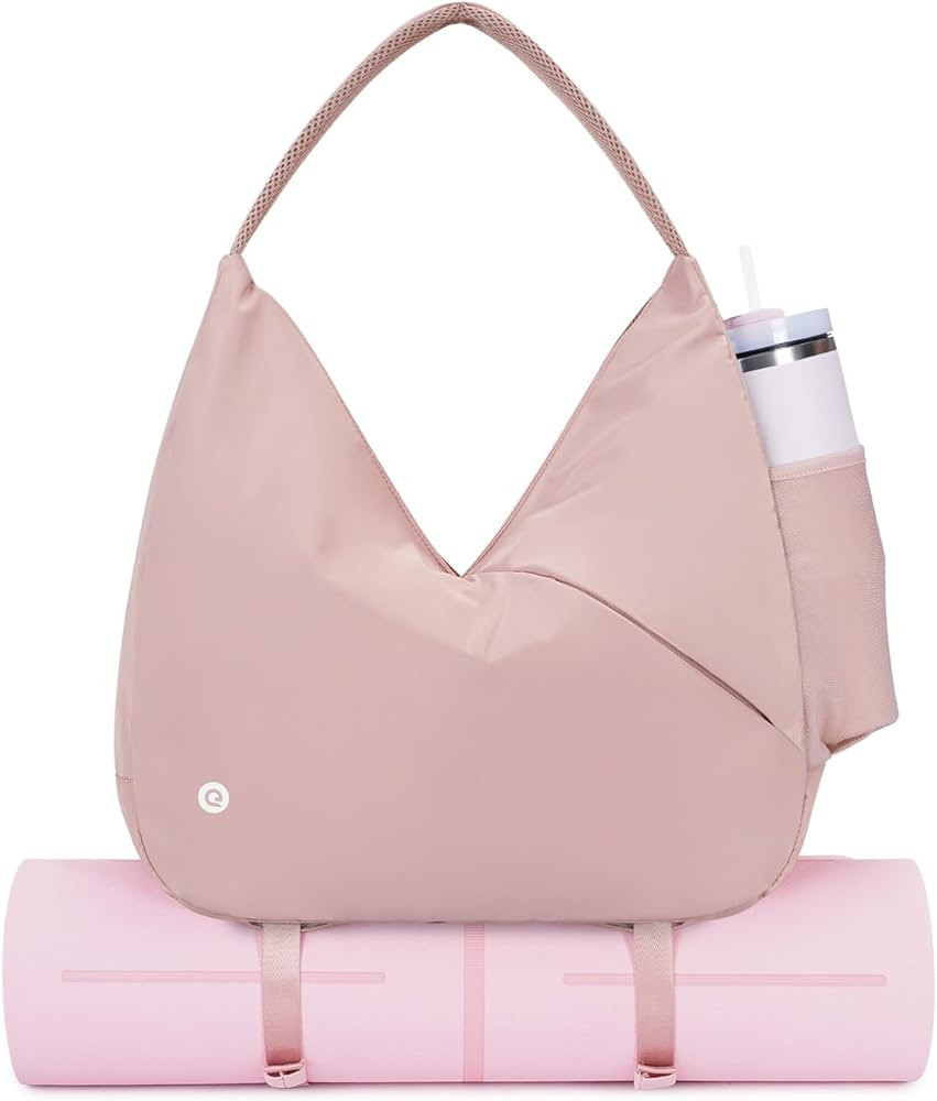 Ceneda Large Gym Bag for Women with Hidden Yoga Mat Holder & Shoe Compartment & Wet Pocket, Sport... | Amazon (US)