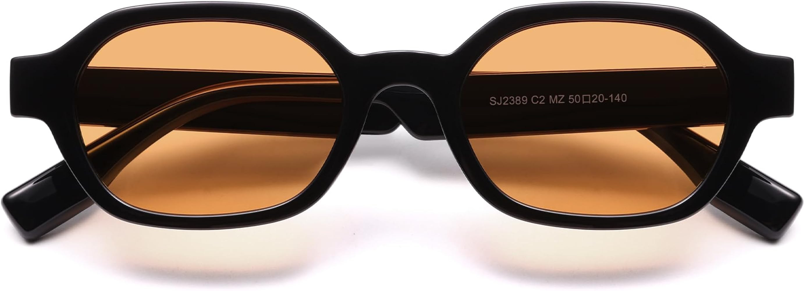 SOJOS Retro Polarized Hexagon Sunglasses for Women Men, UV400 Trendy Rectangle 70s 80s 90s Shades... | Amazon (US)