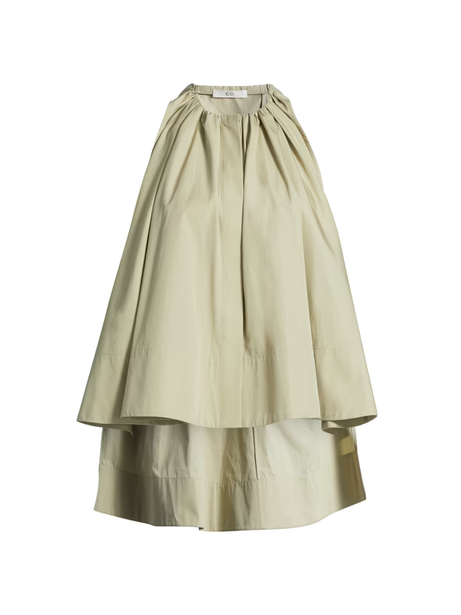 Gathered Cotton Tunic Top | Saks Fifth Avenue