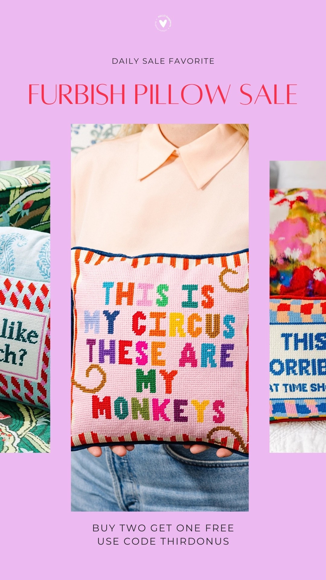 Okayyy this pillow sale is FUN 😍 Buy 2, get 1 FREE with code THIRDONUS! The easiest way to add some color + personality to your space 🏡✨

#LTKHome #LTKSaleAlert