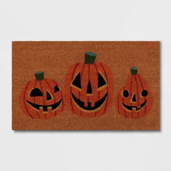 1'6"x2'6" Jack-O-Lantern Doormat Orange - Hyde & EEK! Boutique™ | Target