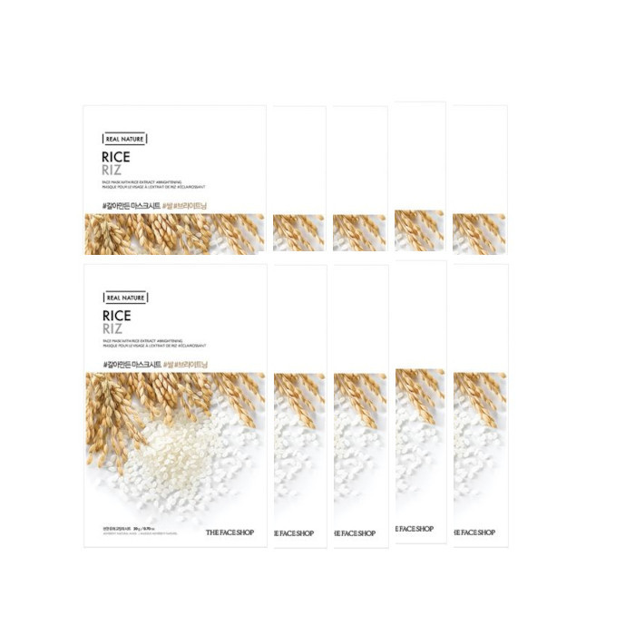 THE FACE SHOP - Real Nature Face Mask - Rice - 1pc (10ea) Set | Stylevana
