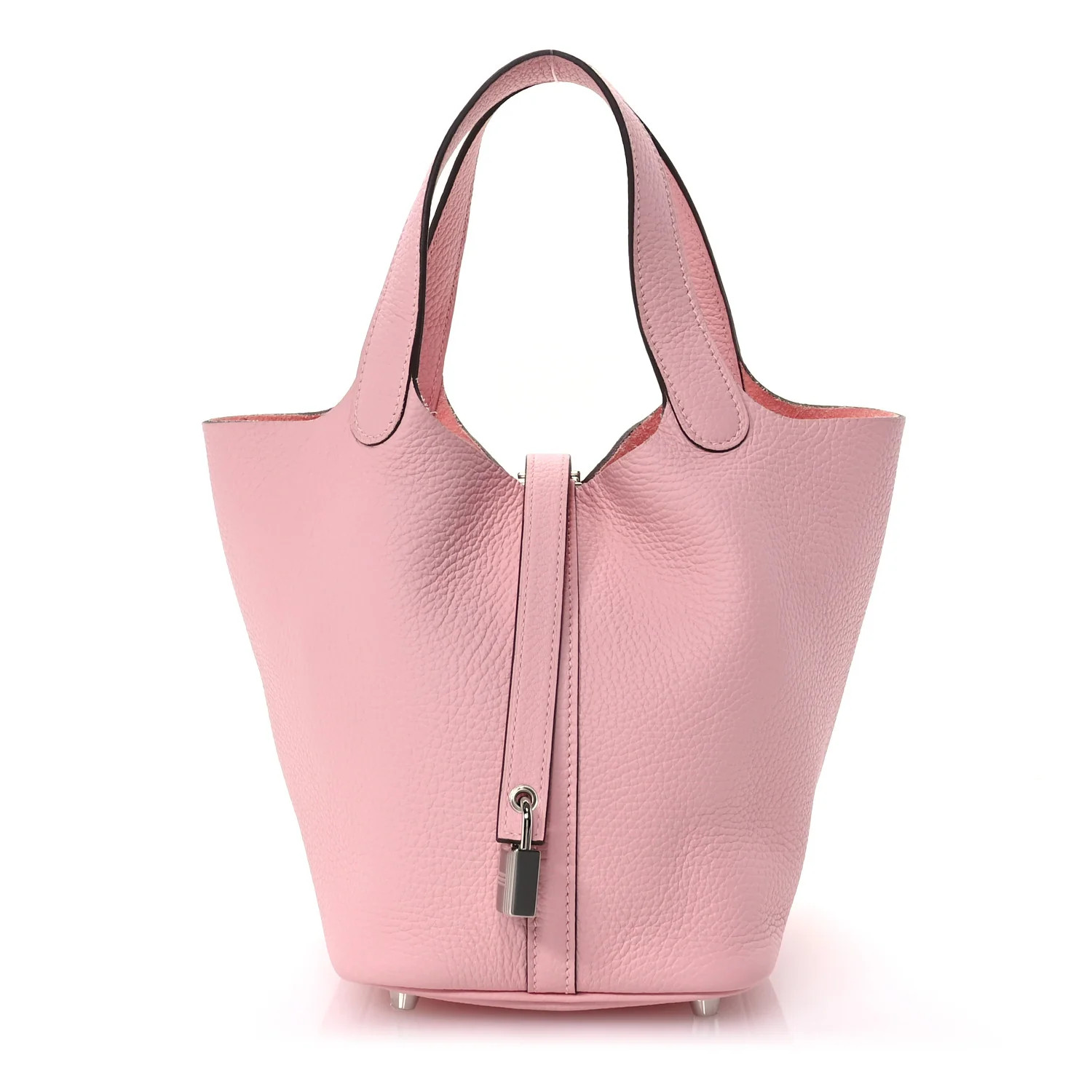 Taurillon Clemence Picotin Lock 18 PM Rose Sakura | FASHIONPHILE (US)