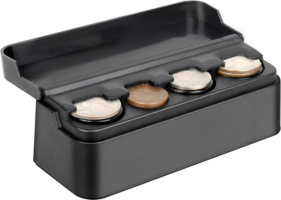 SINGARO Coin Holder for Car, Coin Change Organizer Compatible with Coins of Different Sizes, Suit... | Amazon (US)