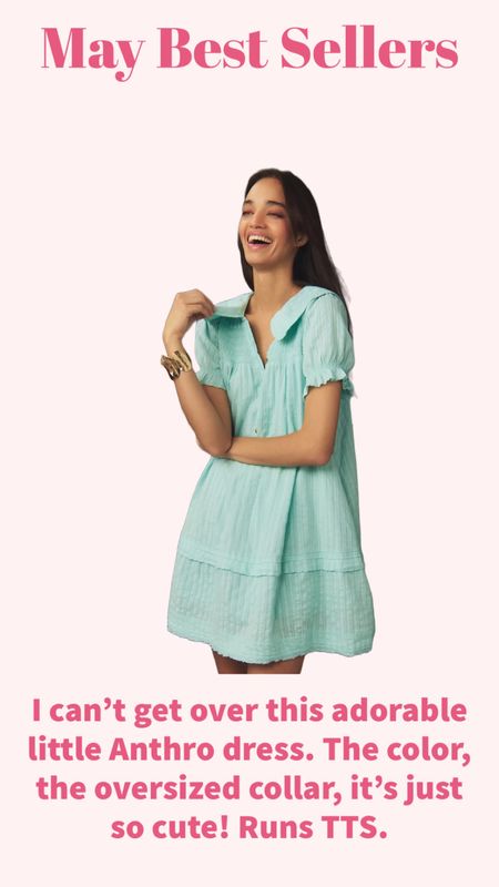 I can’t get over this adorable little Anthro dress. The color, the oversized collar, it’s just so cute! Runs TTS. 

#LTKPlusSize #LTKMidsize #LTKStyleTip