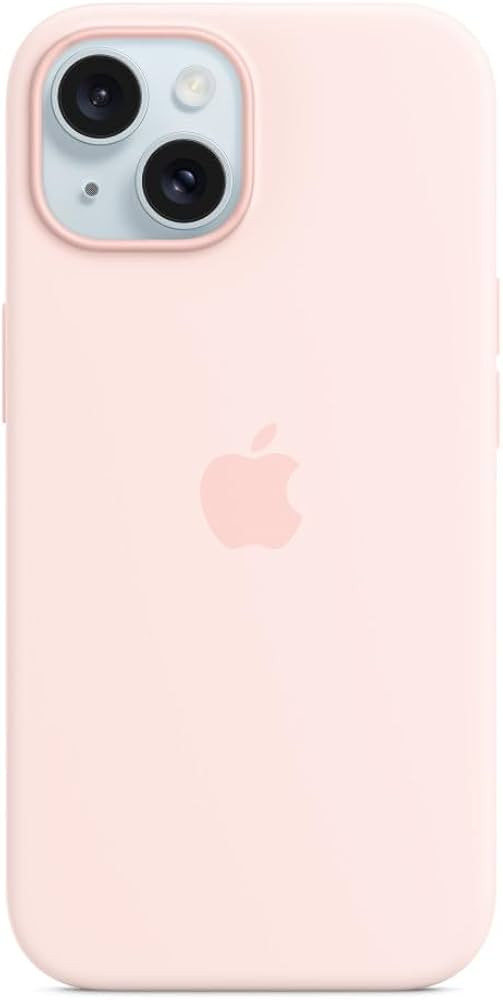 Apple iPhone 15 Silicone Case with MagSafe - Light Pink ​​​​​​​ | Amazon (US)
