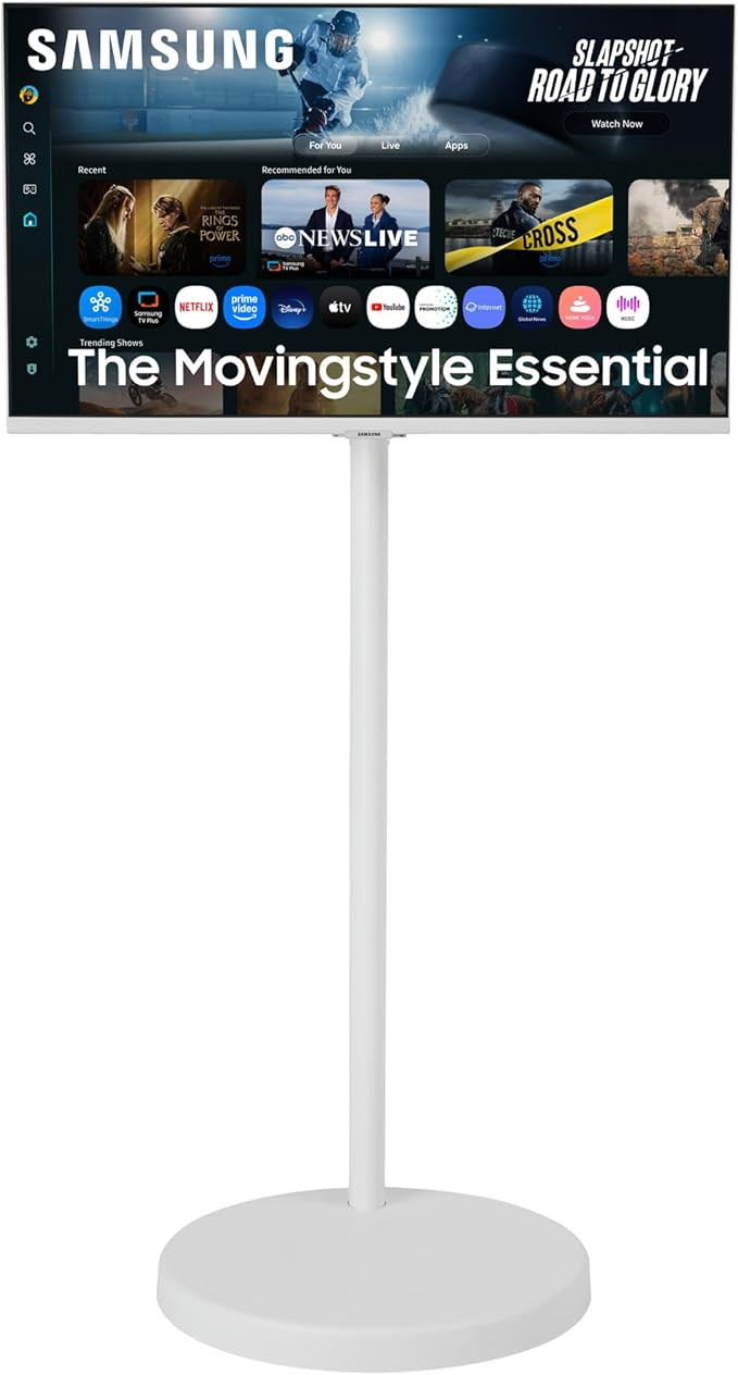 Samsung The Movingstyle Essential 32" 4K UHD Smart Monitor with Adjustable Rolling Stand, Smart T... | Amazon (US)