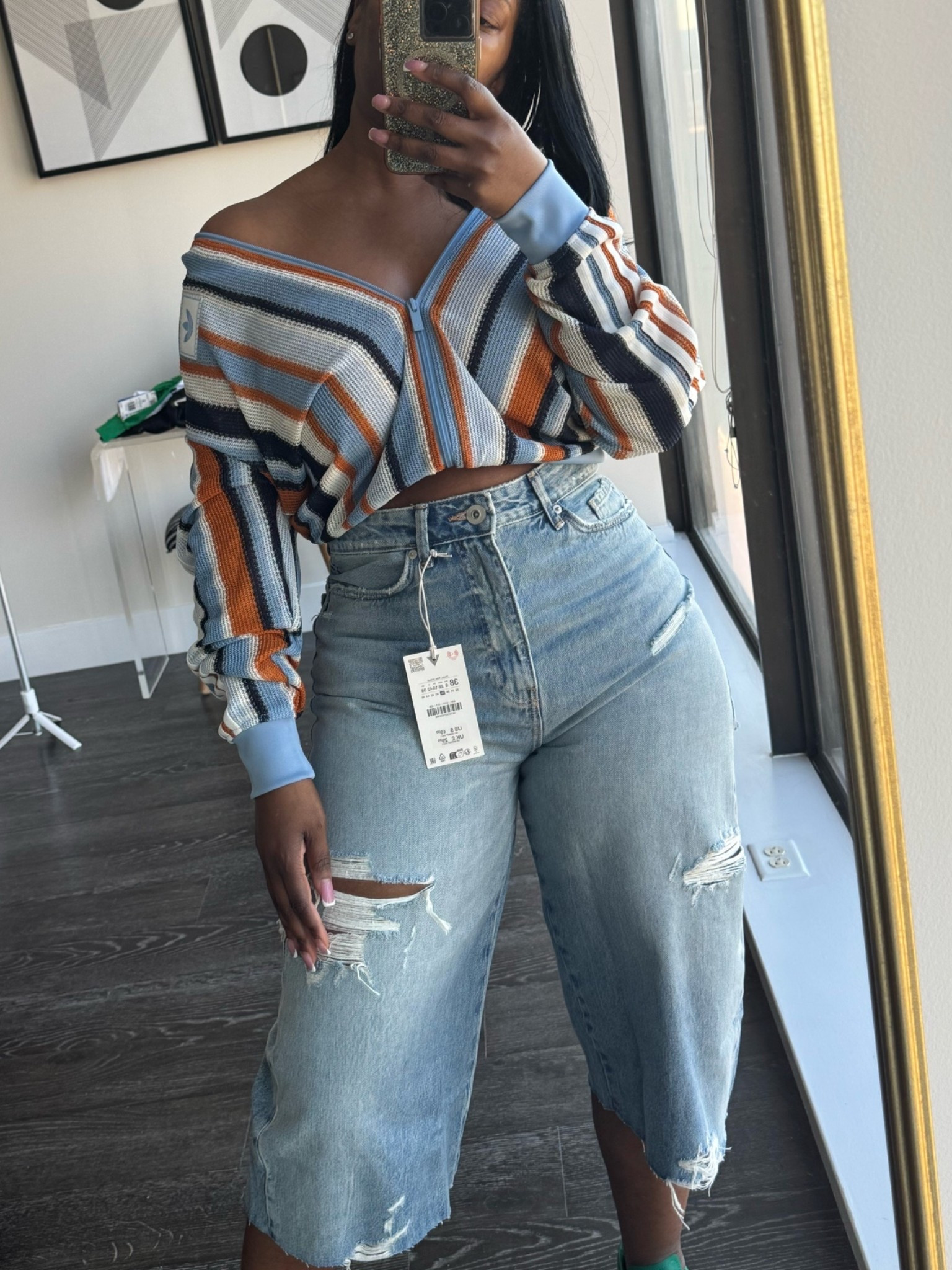 Summer Outfit Idea.
This adidas summer glow track top is super cute styled off the shoulder with these on trend denim Zara jorts.  Similar bottoms tagged. 

Top - XS
Bottoms - size 6

#ltkstyle #outfitinspo

#LTKootd #LTKSaleAlert