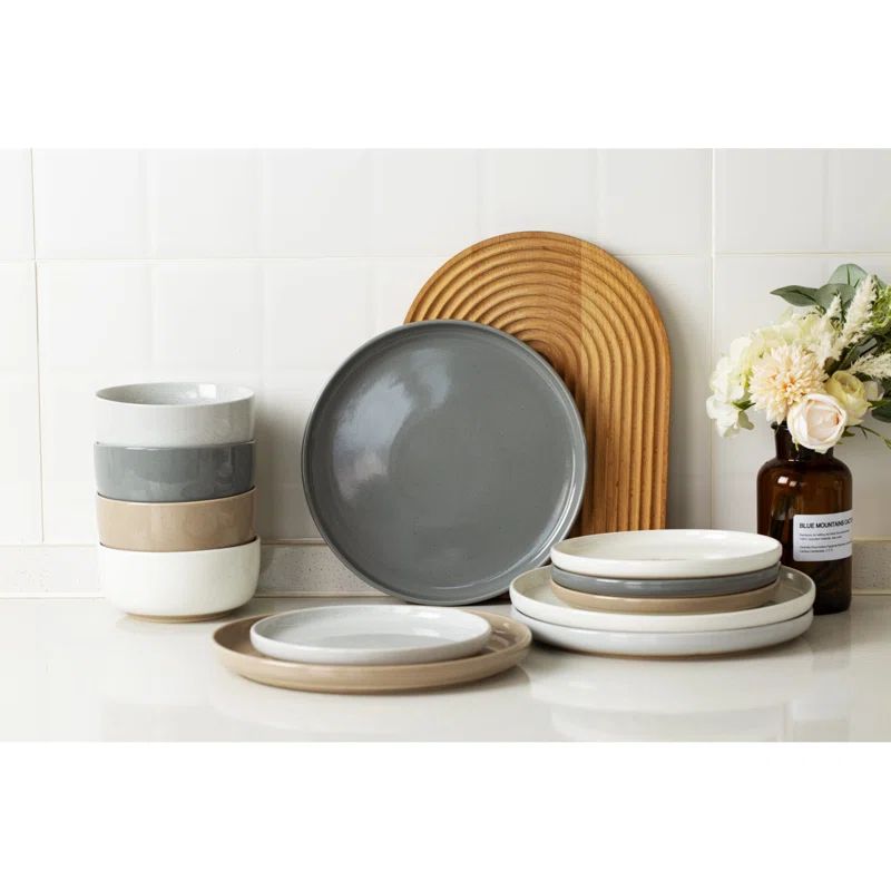 Joss & Main Daytona 12 Piece Stoneware Dinnerware Set - Service for 4 & Reviews | Wayfair | Wayfair North America