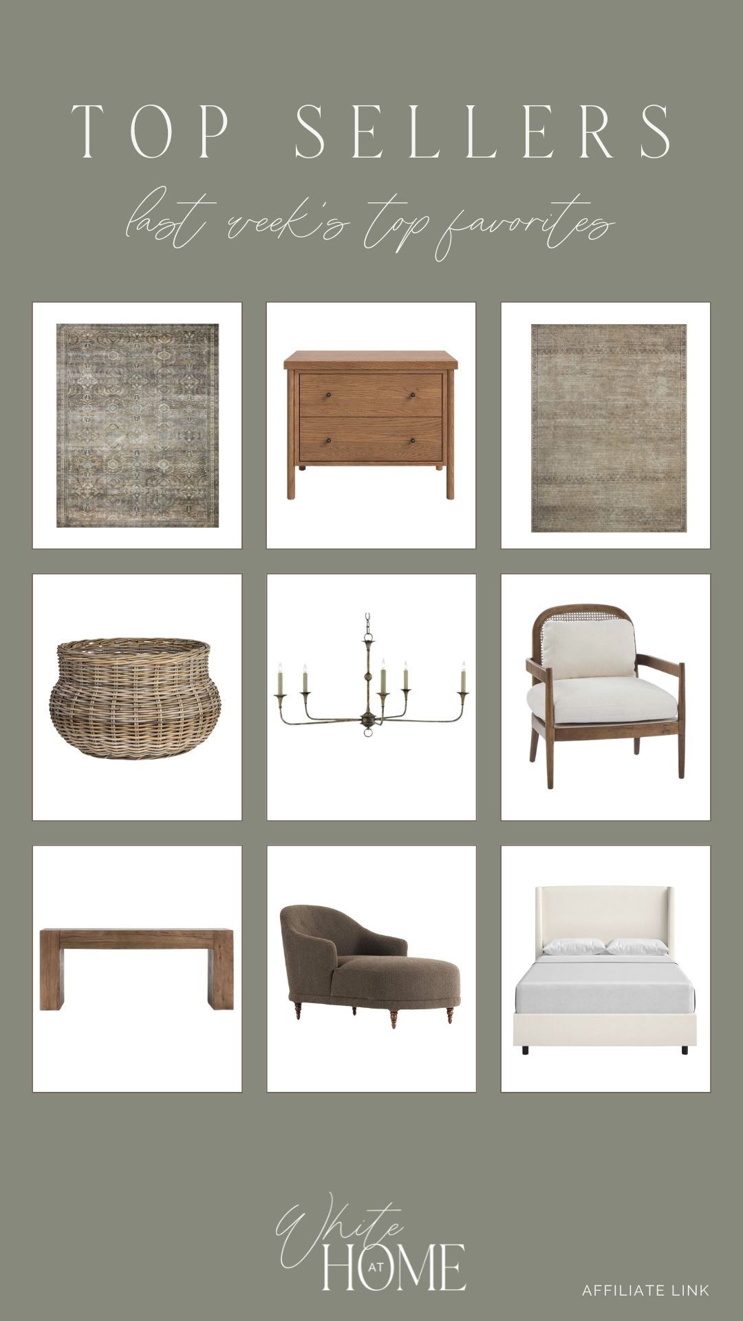 Last week’s top sellers! Gorgeous rugs, splurge worthy and affordable furniture finds, lighting, woven accents and more! 

#LTKHome