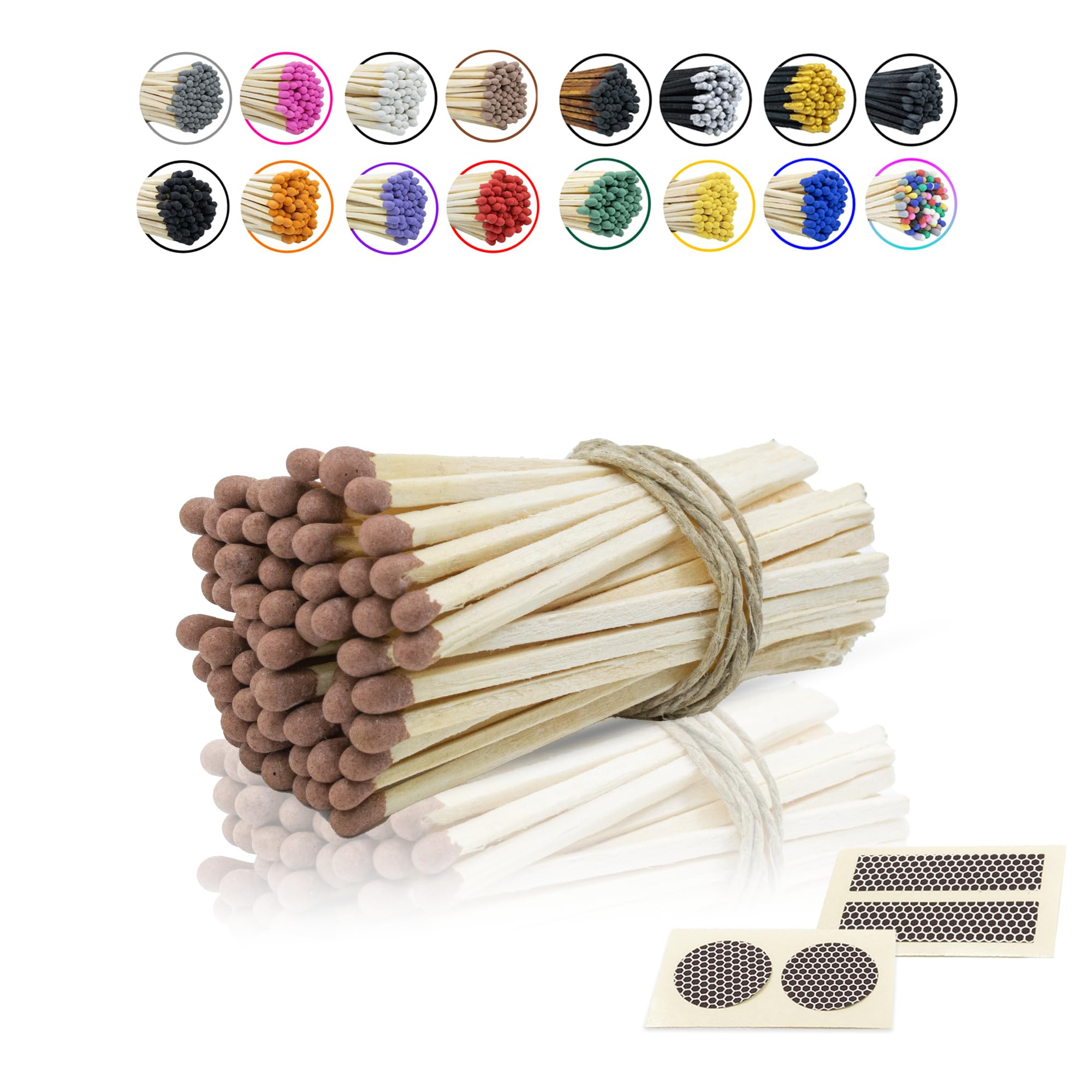 3” Inch Long Wooden Refill Matchsticks with Strike Stickers - Safety Matches Wholesale Bulk Loo... | Amazon (US)