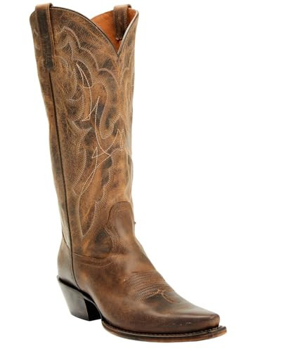 Shyanne Women's Tess Tall Western Boot Snip Toe Brown 7 1/2 M US | Amazon (US)