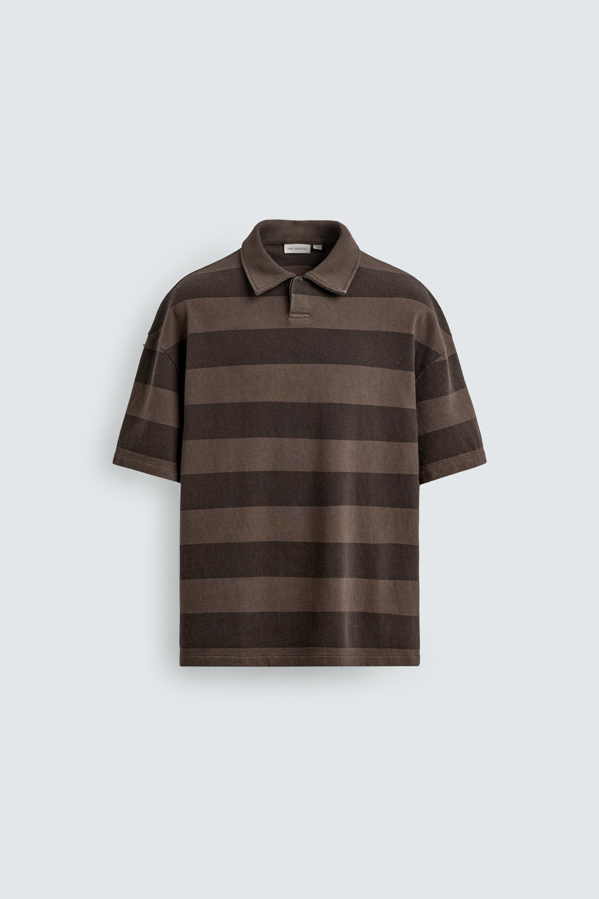RELAXED FIT STRIPED POLO SHIRT | Zara US