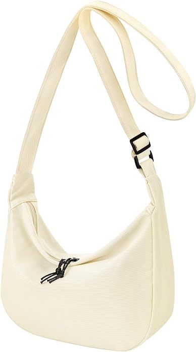 Crossbody Bag for Women Small Crescent Bag with Adjustable Strap Nylon Hobo Shoulder Bag Handbag ... | Amazon (US)