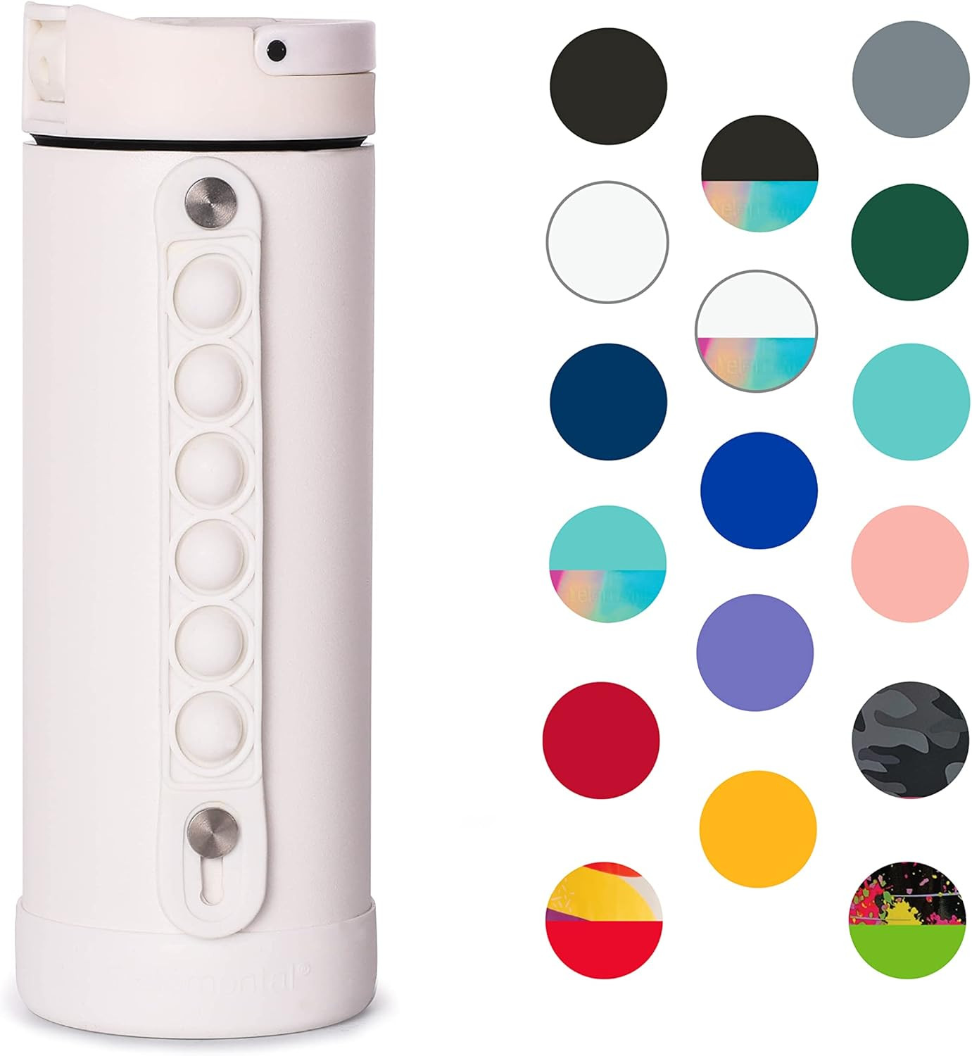 Elemental 14 oz Iconic Pop Fidget Water Bottles, Kids Bottles for School Girls and Boys, Triple W... | Amazon (US)