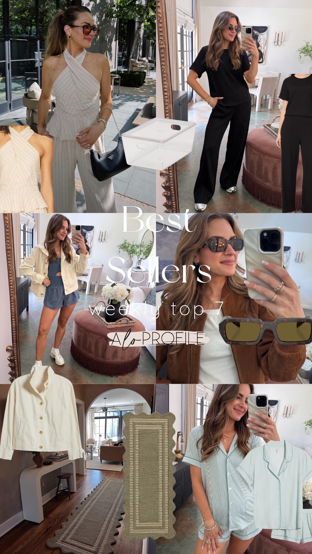 WEEKLY BESTSELLERS✨
1. Scallop Edge Rug
2. Lounge Set
3. Top
4. Organizer Bins
5. Utility Jacket
6. PJS
7. Sunglasses

#LTKStyleTip #LTKHome