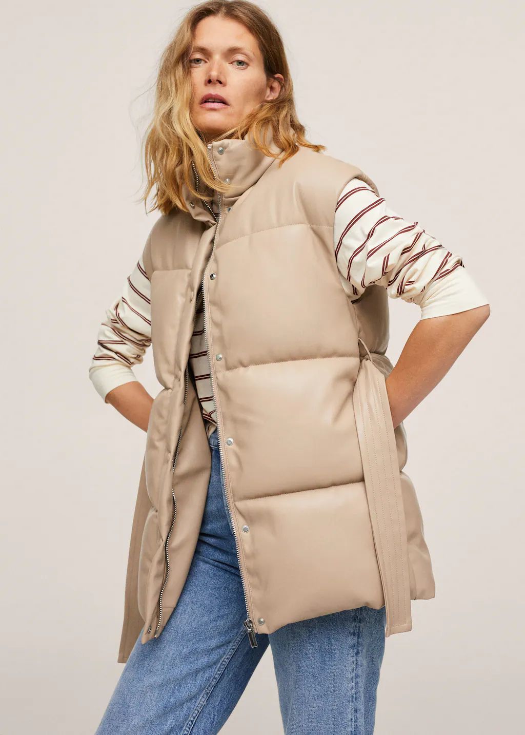 Quilted skin style gilet | MANGO (US)