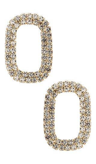 Charity Earrings in Clear & Gold | Revolve Clothing (Global)