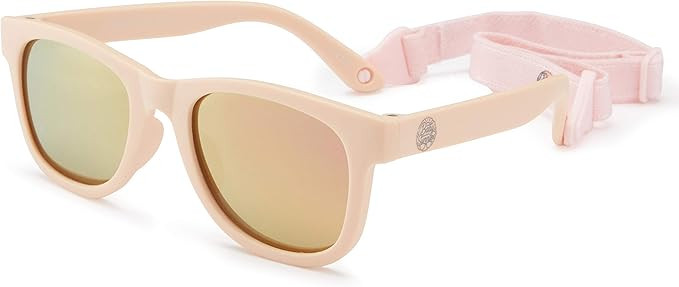 Flexible Polarized Baby Sunglasses with Strap Adjustable for Toddler Newborn Infant 0-24 Months | Amazon (US)