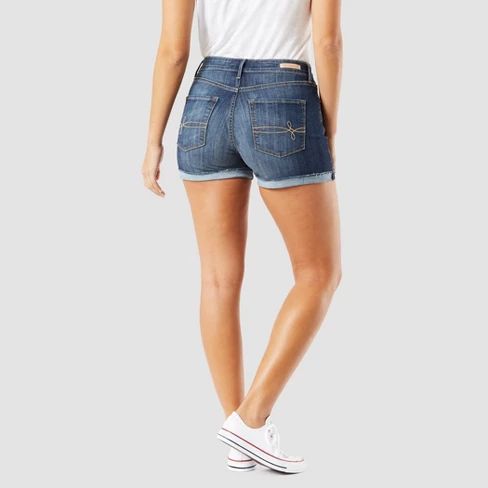 DENIZEN® from Levi's® Women's High-Rise Jean Shorts - Dark Wash | Target