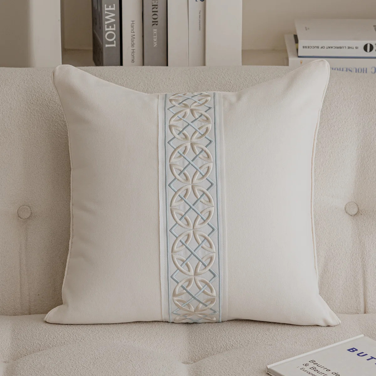 Arabella Cotton Blend Square Throw Pillow | Wayfair North America
