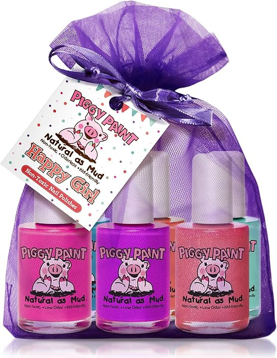 Piggy Paint | 100% Non-Toxic Girls Nail Polish | Safe, Cruelty-free, Vegan, & Low Odor for Kids |... | Amazon (US)