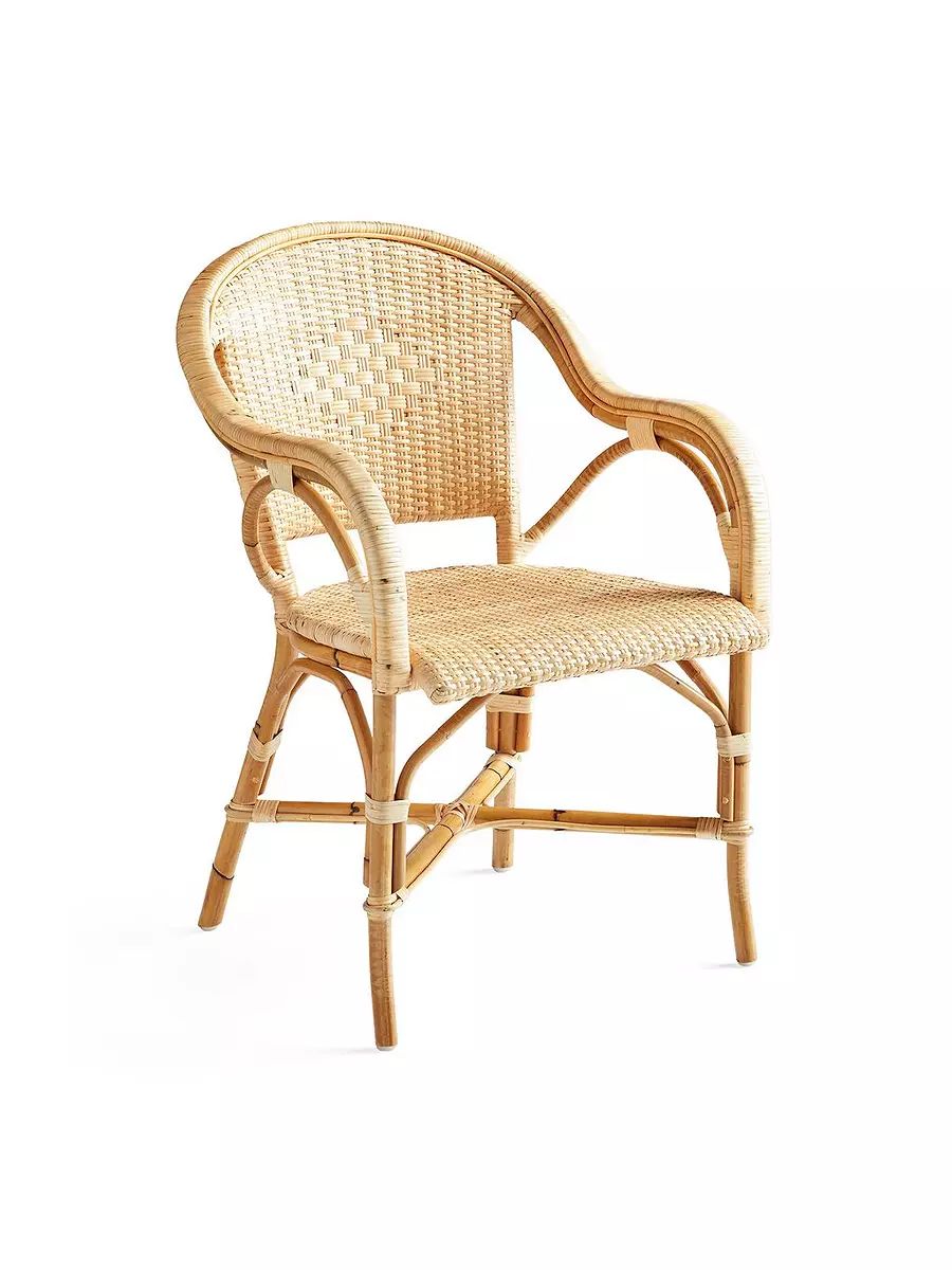 Sunwashed Riviera Rattan Dining Chair | Serena and Lily