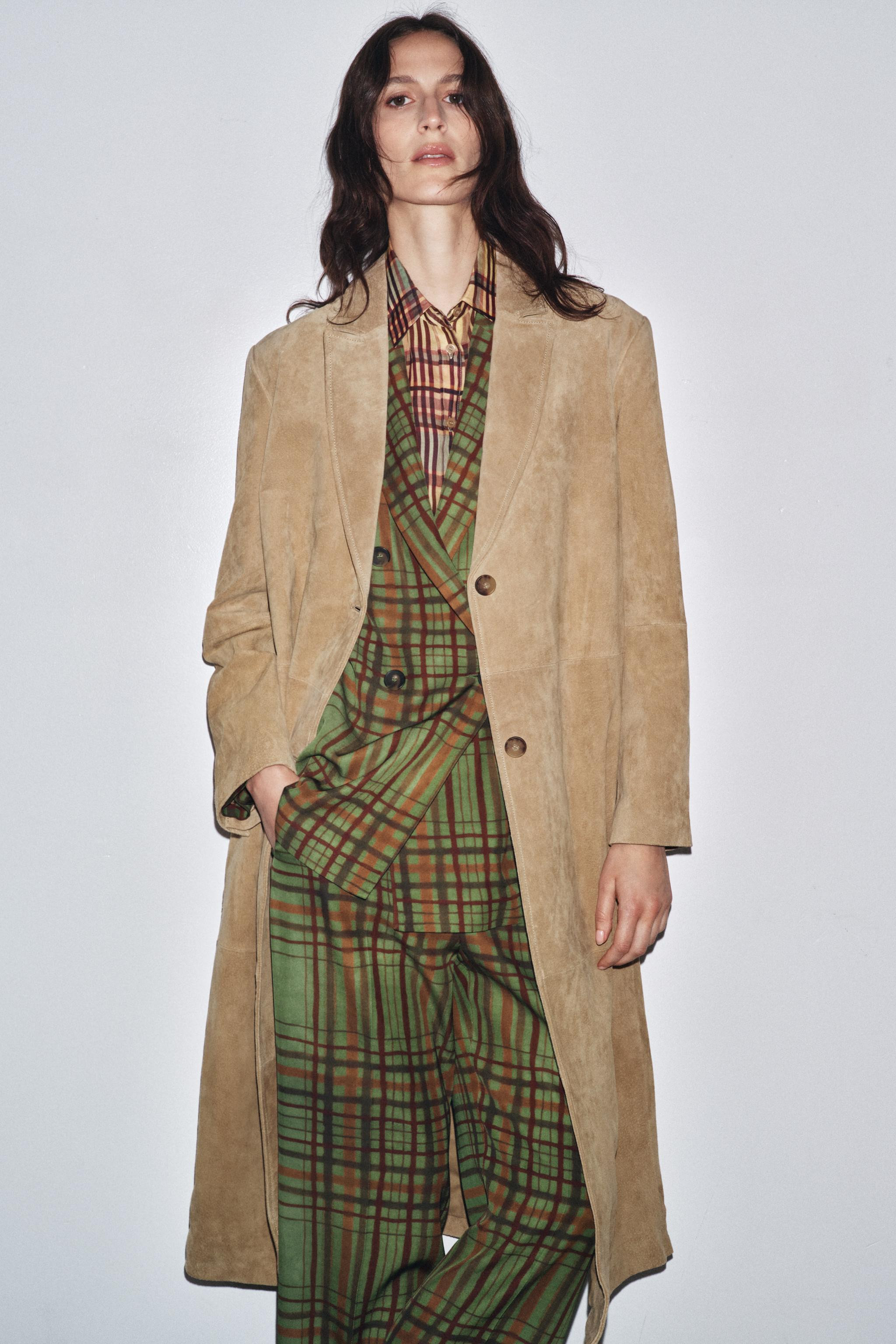 SUEDE LEATHER COAT ZW COLLECTION LIMITED EDITION | Zara UK