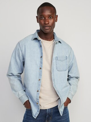Regular-Fit Non-Stretch Everyday Jean Shirt for Men | Old Navy (US)